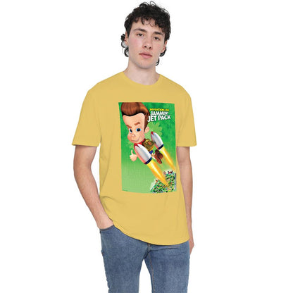 Banana Yellow - Lifestyle - Jimmy Neutron Unisex Adult Jammin Jet Pack T-Shirt