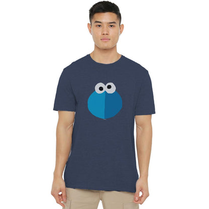 Navy - Back - Sesame Street Unisex Adult Grill Grover Heather T-Shirt