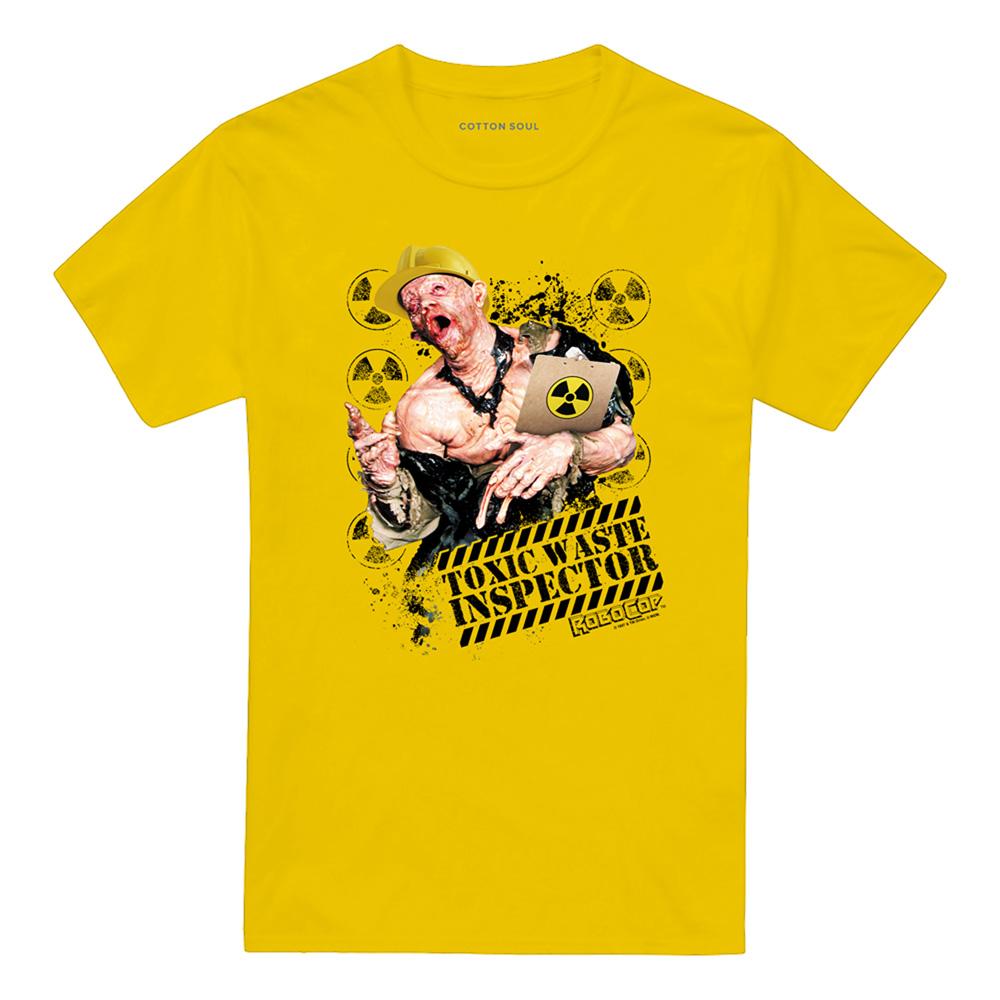 Yellow - Front - Robocop Unisex Adult Toxic Waste Inspector T-Shirt