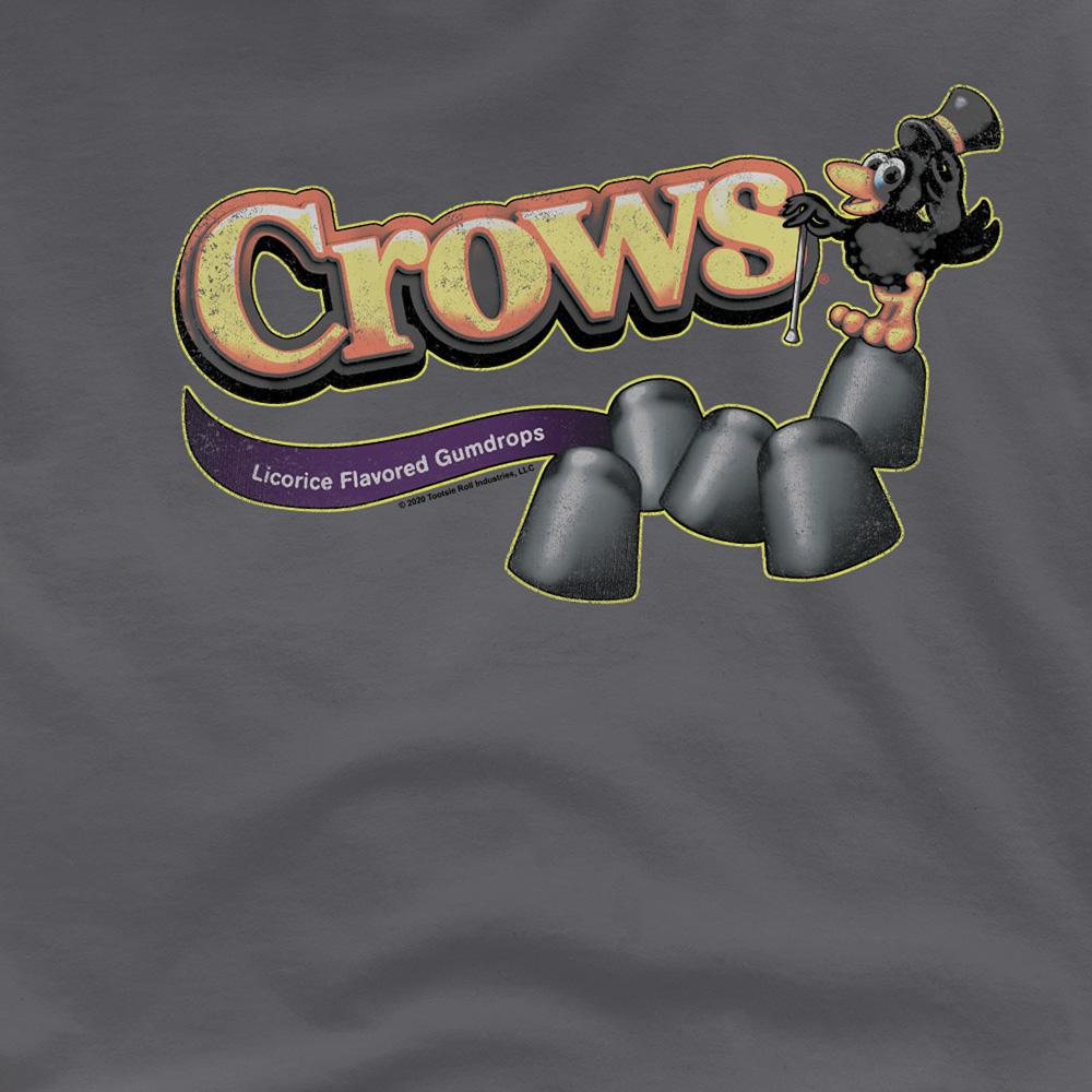 Charcoal - Side - Tootsie Roll Unisex Adult Crow T-Shirt