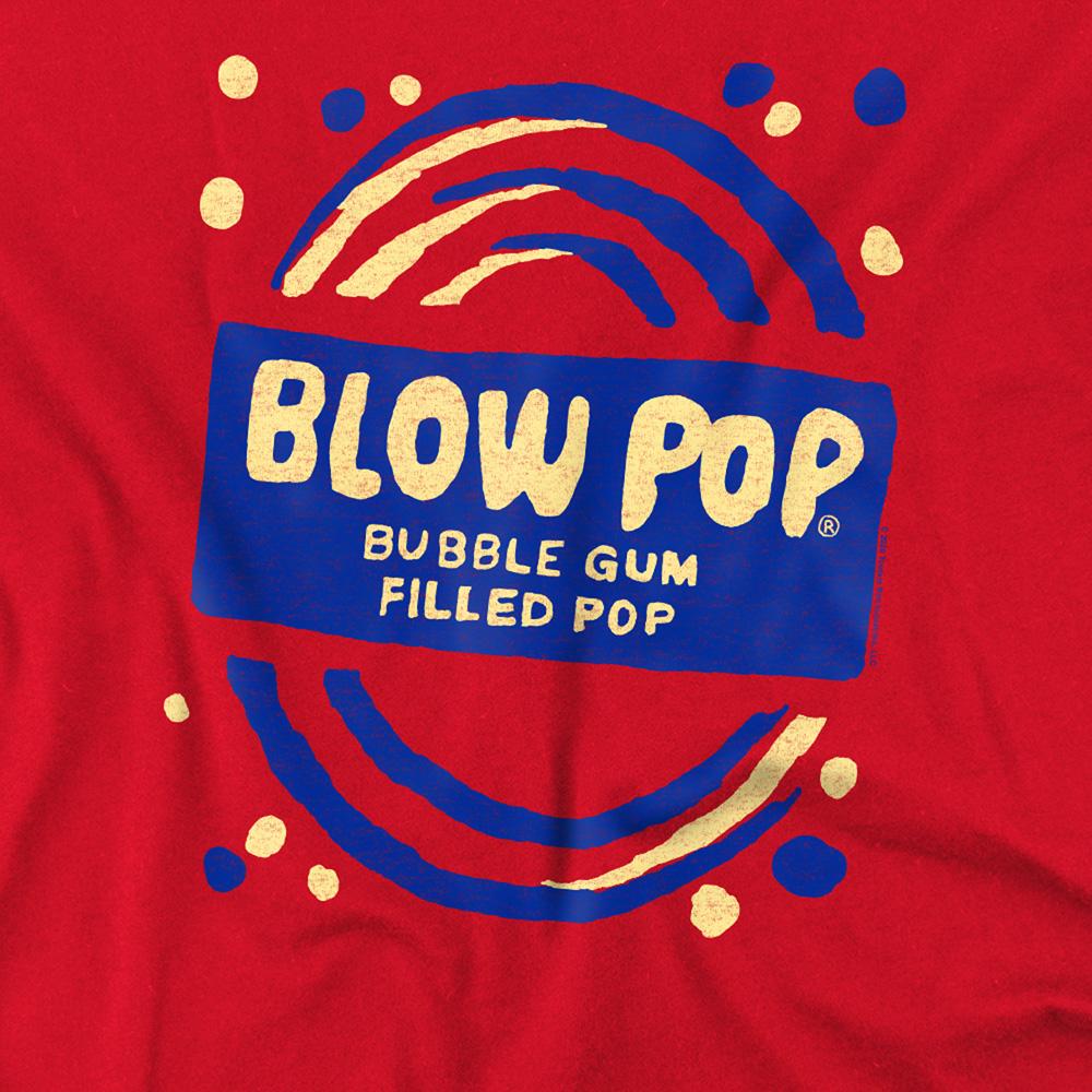 Red - Side - Tootsie Roll Unisex Adult Blow Pop T-Shirt