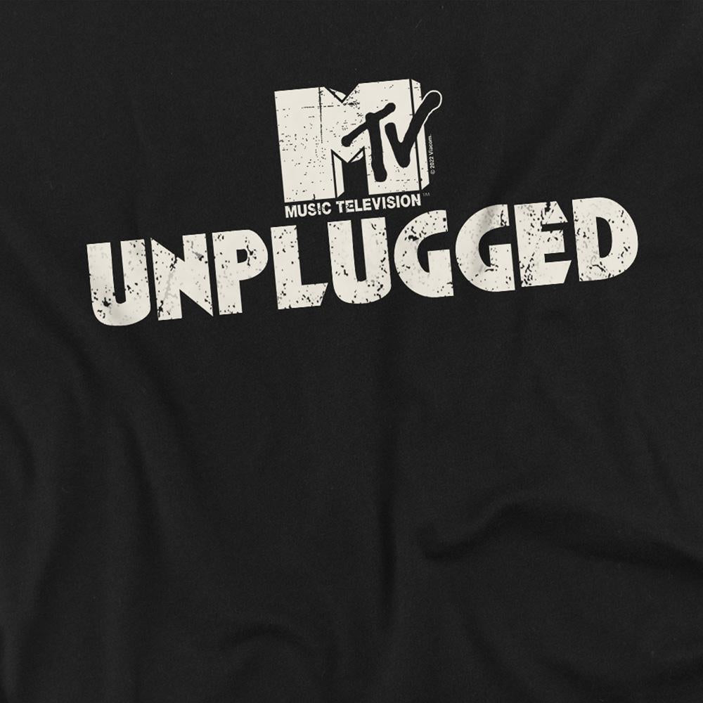 Black - Side - MTV Unisex Adult Unplugged 2 T-Shirt