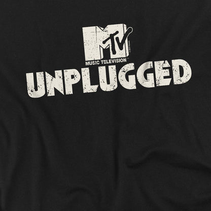 Black - Side - MTV Unisex Adult Unplugged 2 T-Shirt