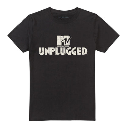 Black - Front - MTV Unisex Adult Unplugged 2 T-Shirt