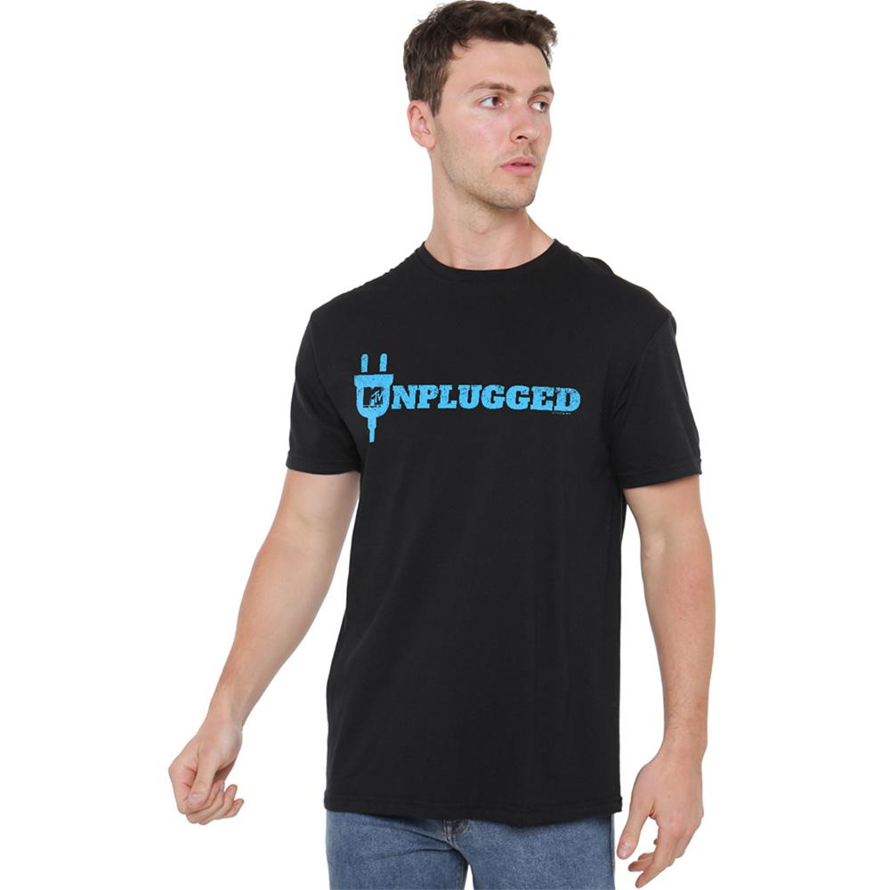 Black - Back - MTV Unisex Adult Unplugged 3 T-Shirt