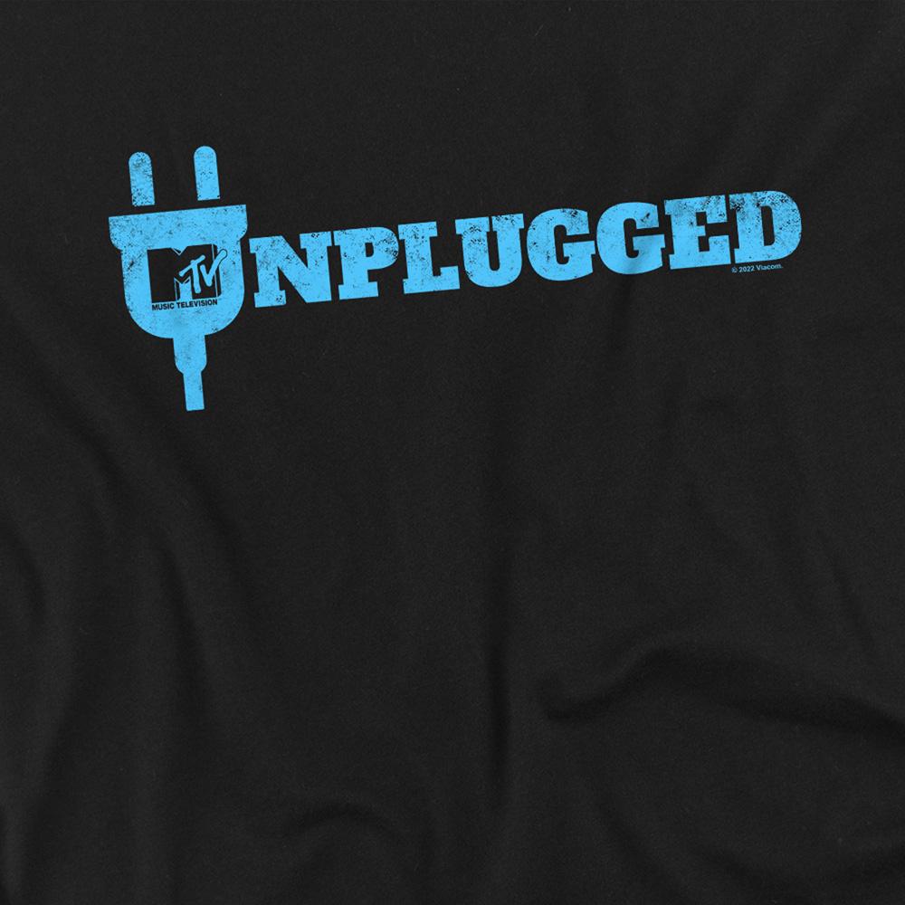 Black - Side - MTV Unisex Adult Unplugged 3 T-Shirt