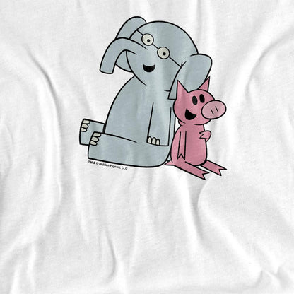 Athletic Heather - Side - The Pigeon Unisex Adult Gerald & Piggie Logo Long-Sleeved T-Shirt