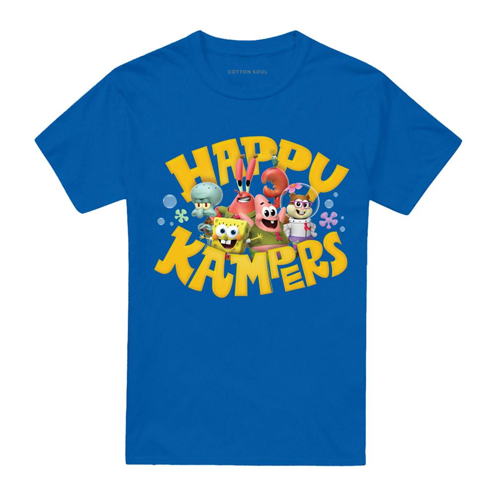 Royal Blue - Front - Kamp Koral: SpongeBob´s Under Years Unisex Adult Happy Kampers T-Shirt