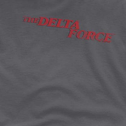 Charcoal - Side - Delta Force Unisex Adult Distressed Logo T-Shirt
