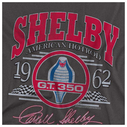 Charcoal - Side - Carroll Shelby Unisex Adult Hotrod Arched Long-Sleeved T-Shirt