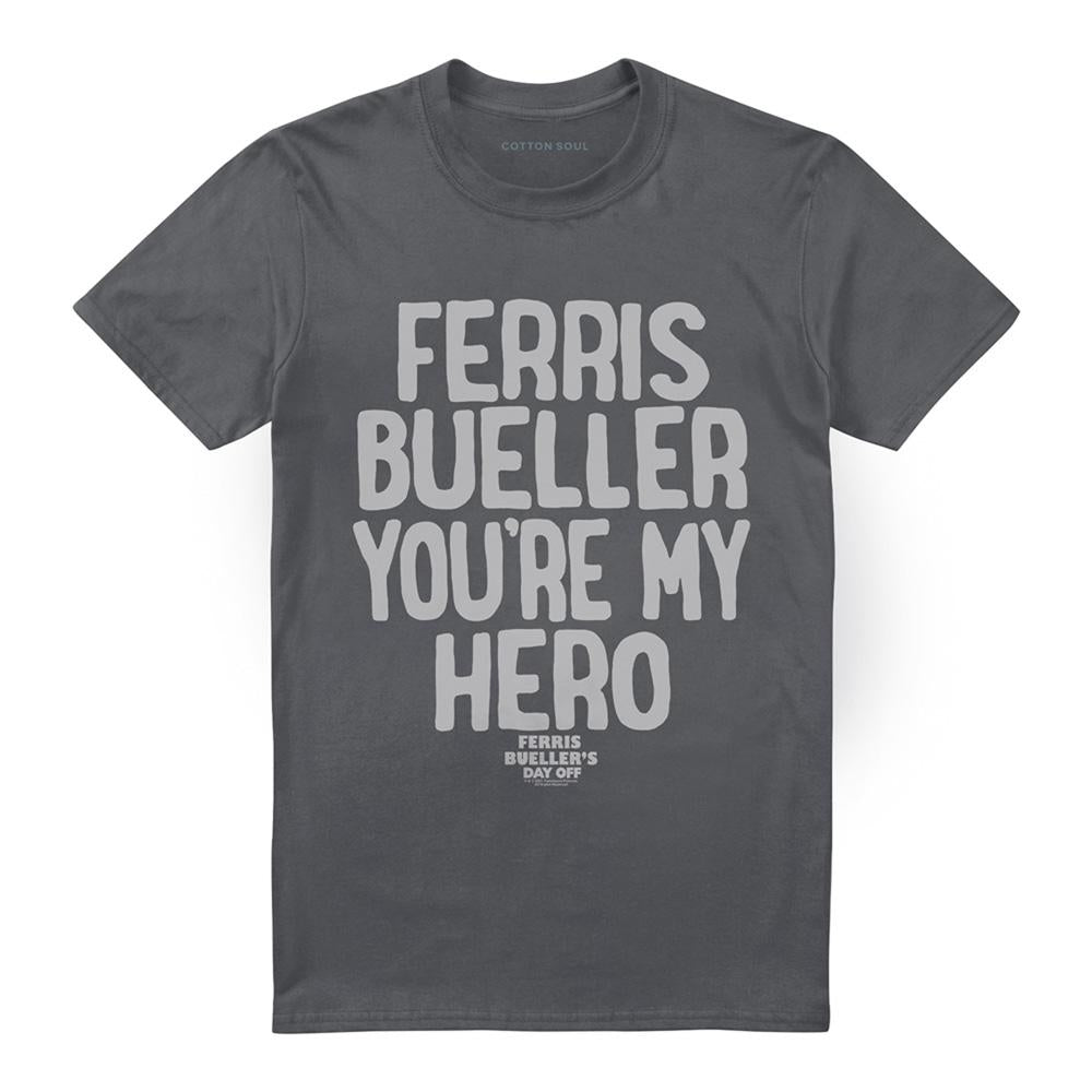Charcoal - Front - Ferris Bueller´s Day Off Unisex Adult Bromance T-Shirt