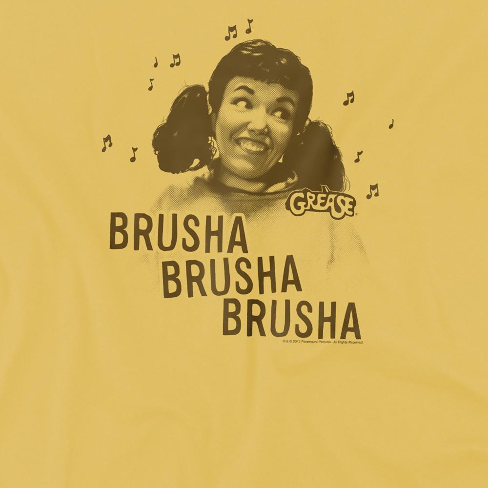 Banana Yellow - Side - Grease Unisex Adult Brusha Brusha Brusha T-Shirt