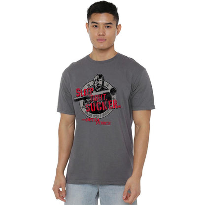 Charcoal - Back - Delta Force Unisex Adult Sleep Tight T-Shirt