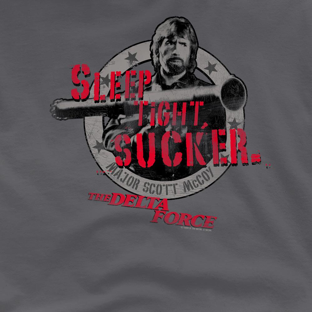 Charcoal - Side - Delta Force Unisex Adult Sleep Tight T-Shirt