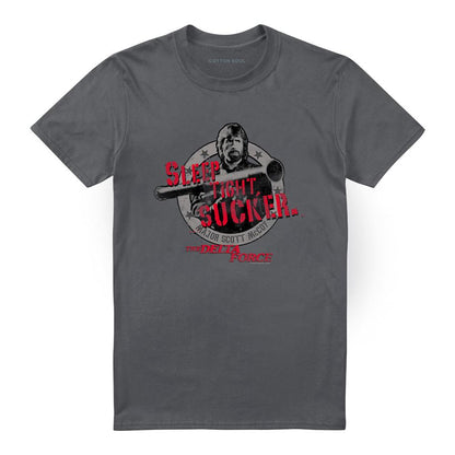 Charcoal - Front - Delta Force Unisex Adult Sleep Tight T-Shirt