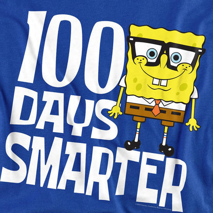 Royal Blue - Side - SpongeBob SquarePants Unisex Adult 100 Days Smarter Sweatshirt