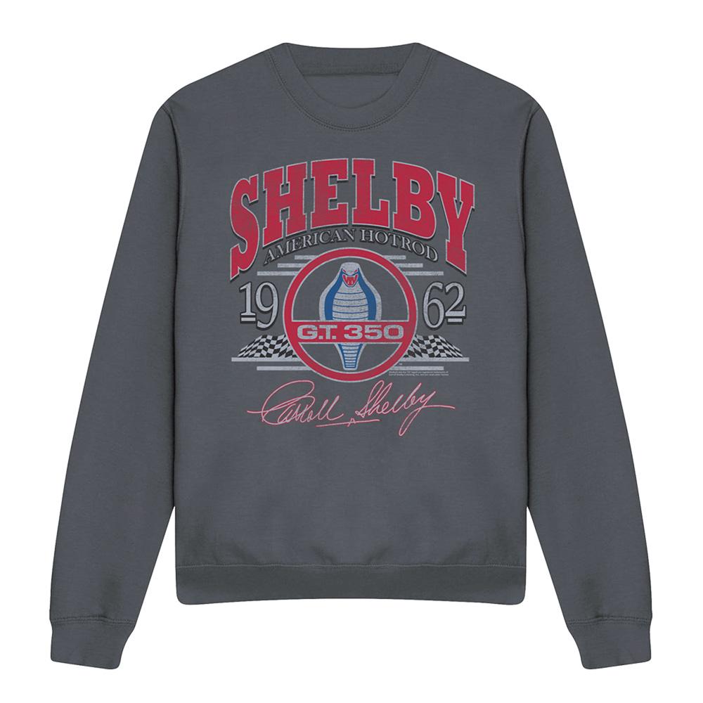 Charcoal - Front - Carroll Shelby Unisex Adult Hotrod Arched Sweatshirt