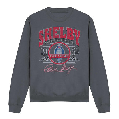 Charcoal - Front - Carroll Shelby Unisex Adult Hotrod Arched Sweatshirt