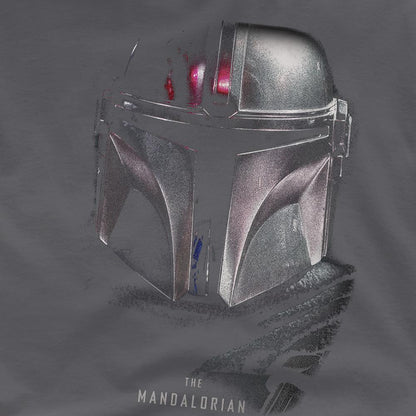Charcoal - Side - Star Wars The Mandalorian Unisex Adult Shadow T-Shirt