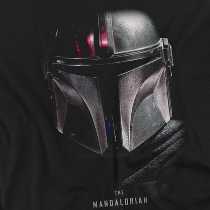 Black - Side - Star Wars The Mandalorian Unisex Adult Shadow T-Shirt