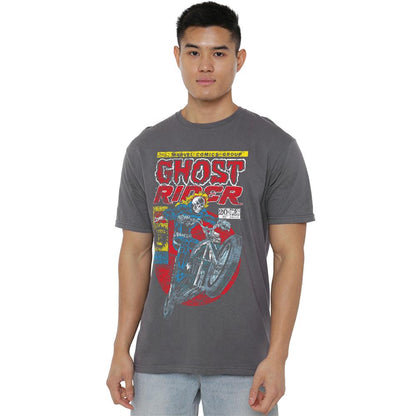 Charcoal - Back - Ghost Rider Unisex Adult T-Shirt