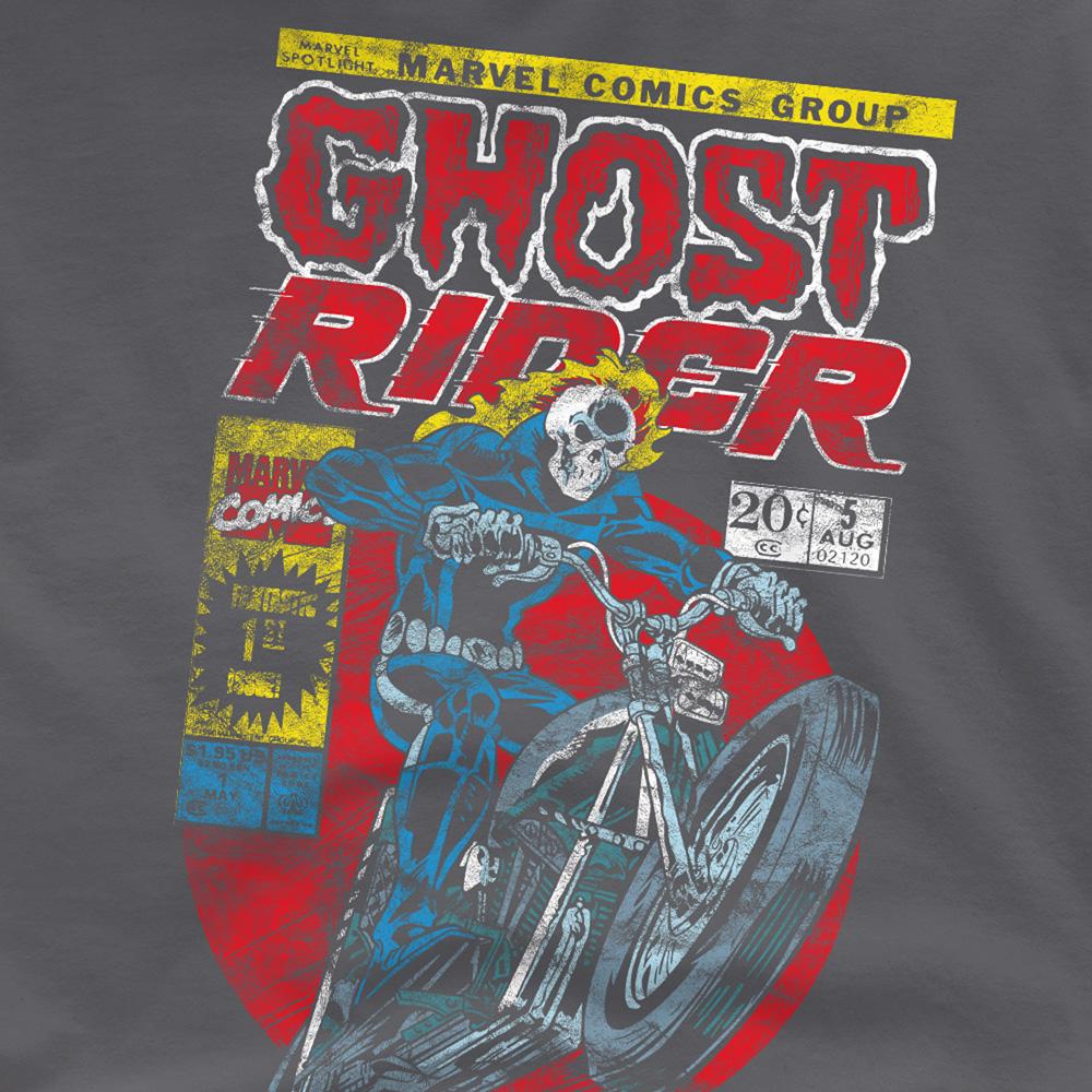 Charcoal - Side - Ghost Rider Unisex Adult T-Shirt