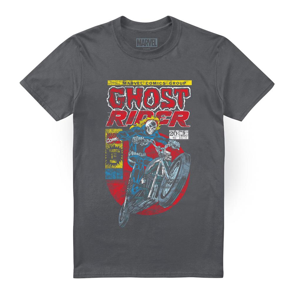 Charcoal - Front - Ghost Rider Unisex Adult T-Shirt
