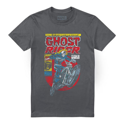 Charcoal - Front - Ghost Rider Unisex Adult T-Shirt