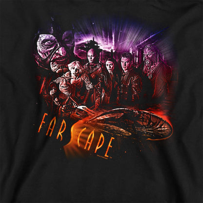 Black - Side - Farscape Unisex Adult Graphic Sweatshirt