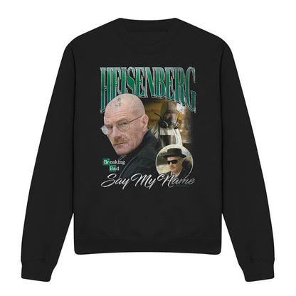 Black - Front - Breaking Bad Unisex Adult Heisenberg Homage Sweatshirt
