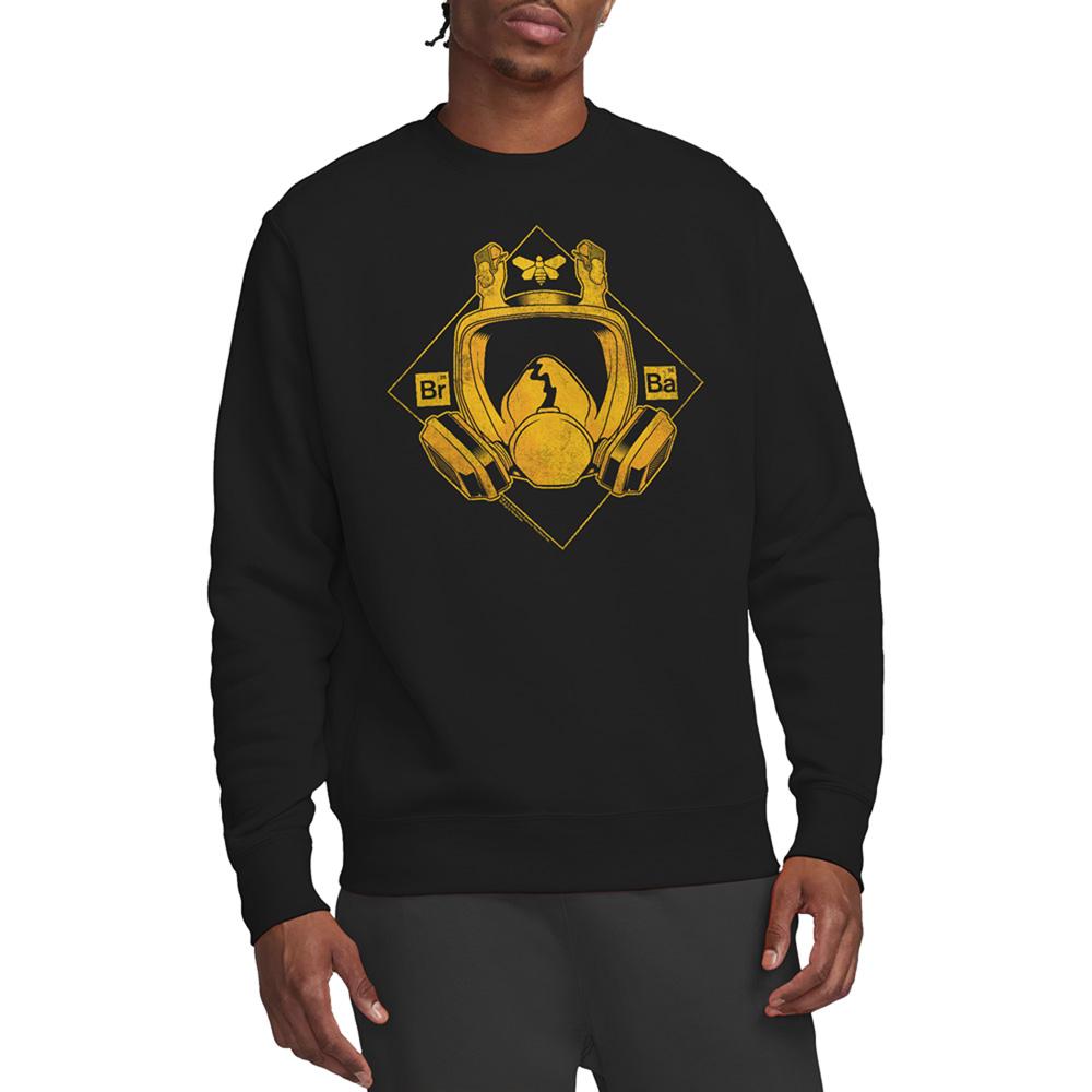 Black - Back - Breaking Bad Unisex Adult Mask Logo Sweatshirt