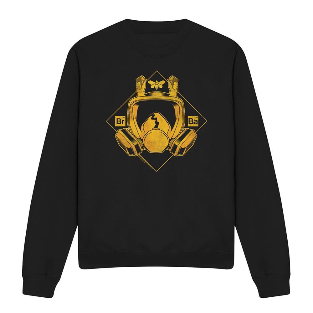 Black - Front - Breaking Bad Unisex Adult Mask Logo Sweatshirt