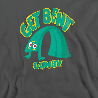 Charcoal - Side - Gumby Unisex Adult Get Bent Sweatshirt