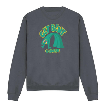 Charcoal - Front - Gumby Unisex Adult Get Bent Sweatshirt