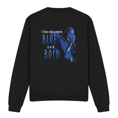 Black - Front - Farscape Unisex Adult Blue And Bald Sweatshirt