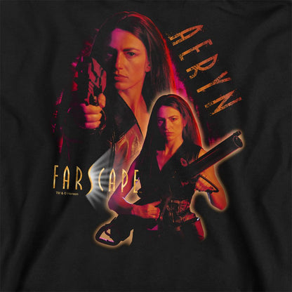 Black - Side - Farscape Unisex Adult Aeryn Sweatshirt