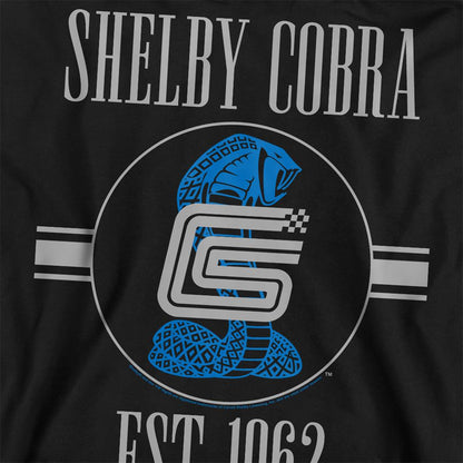 Black - Side - Carroll Shelby Unisex Adult Large Snake And Signature Vintage Sweatshirt