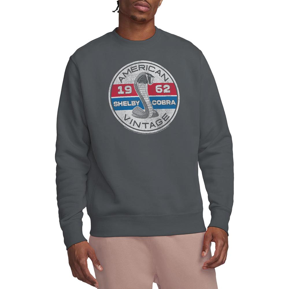 Charcoal - Back - Carroll Shelby Unisex Adult Vintage Circle Sweatshirt