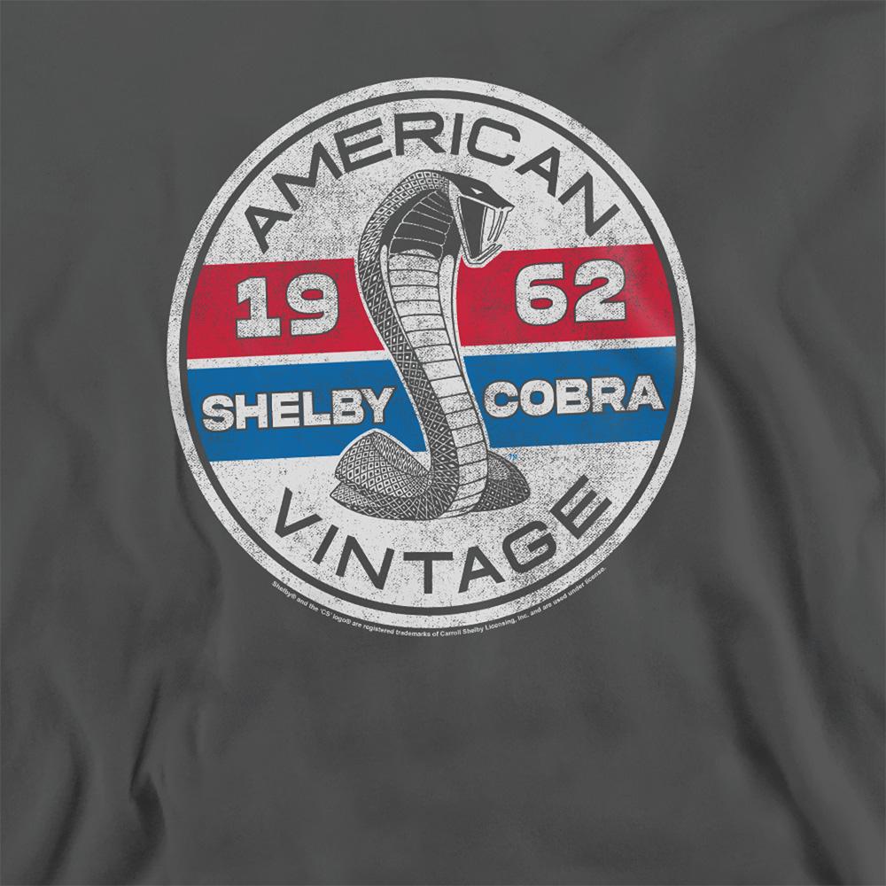 Charcoal - Side - Carroll Shelby Unisex Adult Vintage Circle Sweatshirt