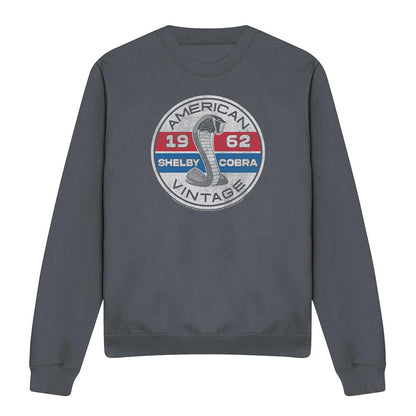 Charcoal - Front - Carroll Shelby Unisex Adult Vintage Circle Sweatshirt