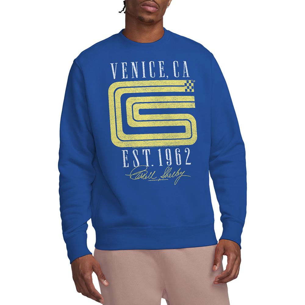 Royal Blue - Back - Carroll Shelby Unisex Adult CS Venice Logo Sweatshirt
