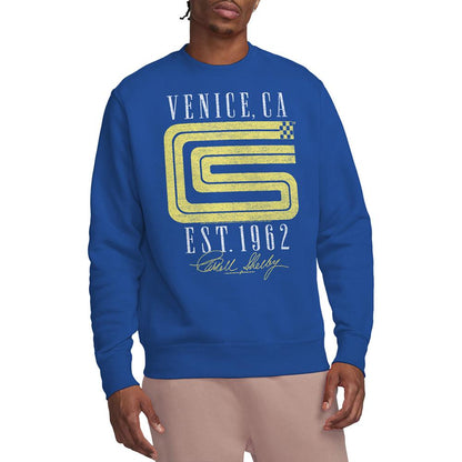 Royal Blue - Back - Carroll Shelby Unisex Adult CS Venice Logo Sweatshirt