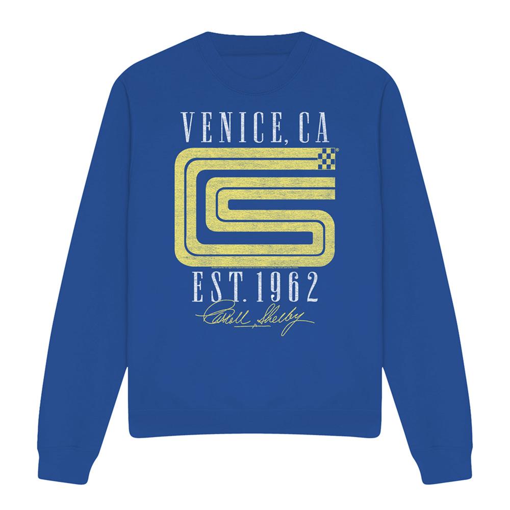 Royal Blue - Front - Carroll Shelby Unisex Adult CS Venice Logo Sweatshirt