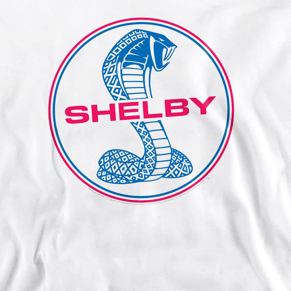 White - Side - Carroll Shelby Unisex Adult Circle Logo Sweatshirt