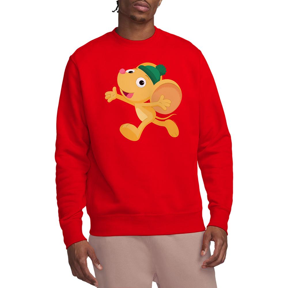 Red - Back - Sesame Street Furry Friends Forever Unisex Adult Sweatshirt