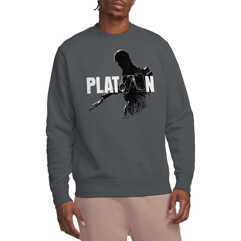 Charcoal - Back - Platoon Unisex Adult Shadow Of War Sweatshirt