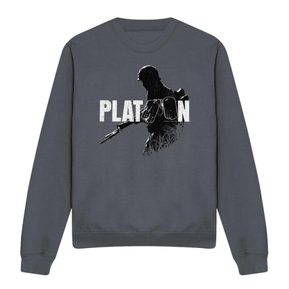 Charcoal - Front - Platoon Unisex Adult Shadow Of War Sweatshirt