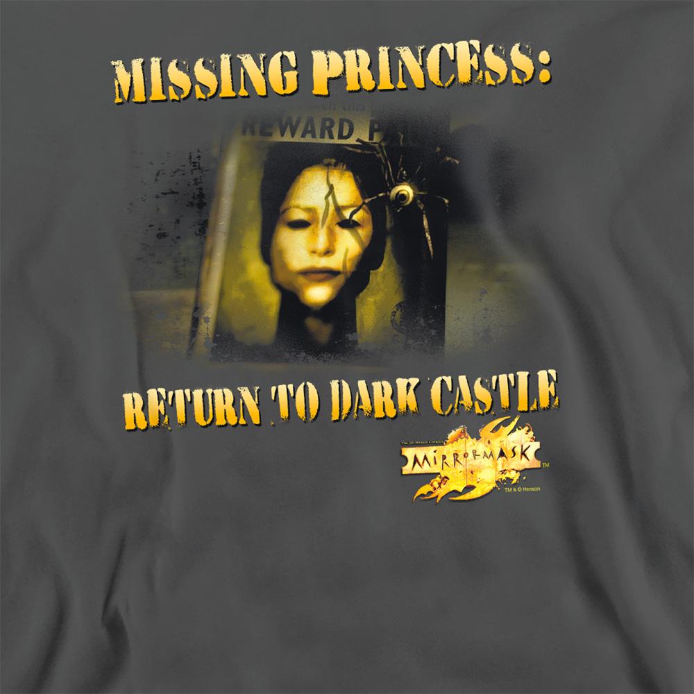 Charcoal - Side - MirrorMask Unisex Adult Missing Princess Sweatshirt