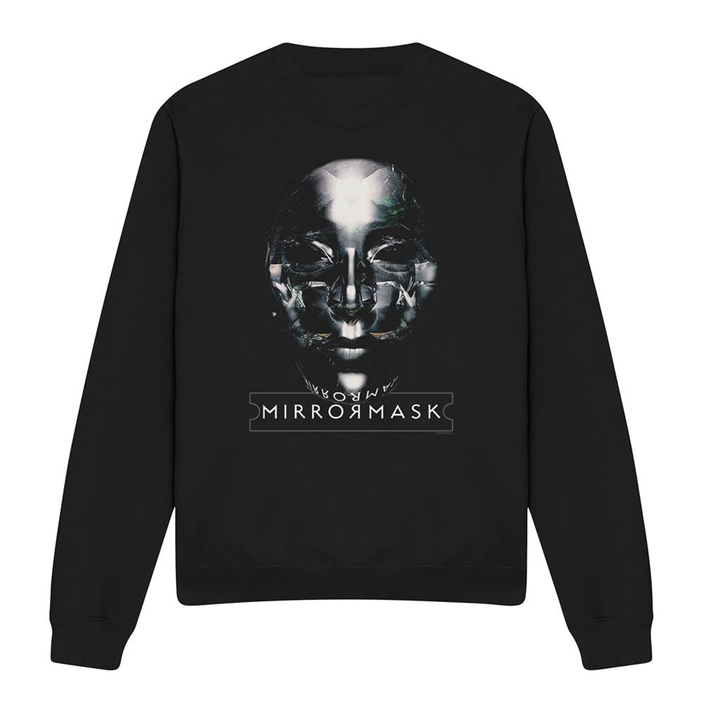 Black - Front - MirrorMask Unisex Adult Mask Sweatshirt