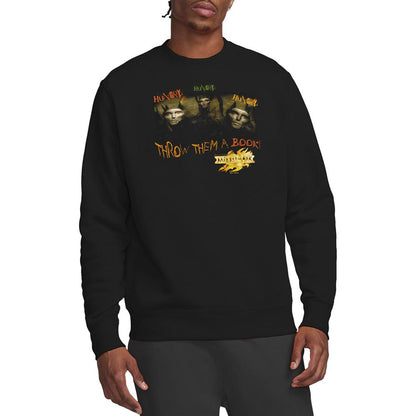 Black - Back - MirrorMask Unisex Adult Hungry Sweatshirt
